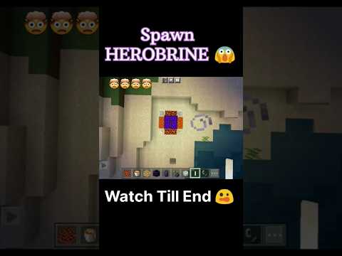 EPIC Herobrine Spawn in Minecraft PE 1.20!