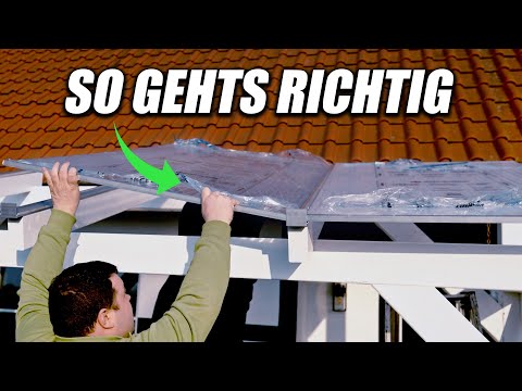 Terassenüberdachung-Installation mit Doppelstegplatten - schnell und einfach!