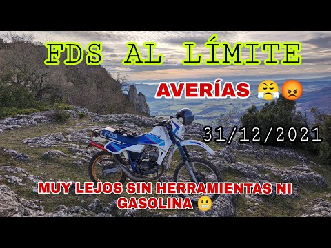 Casi NO llego a las Uvas el 31 de Diciembre😬Al límite con Derbi FDS🛠️ Perdido a 1243 m H. y Averías😤