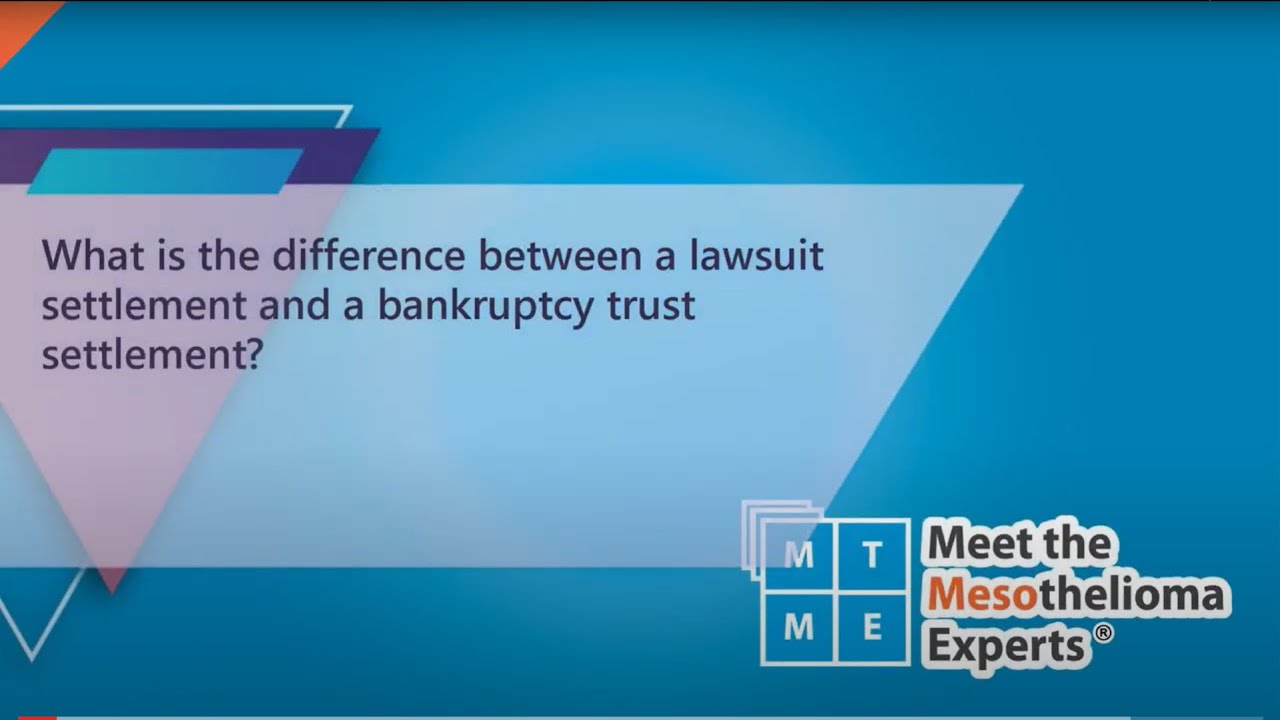 How are lawsuit settlements different from bankruptcy trusts settlements?