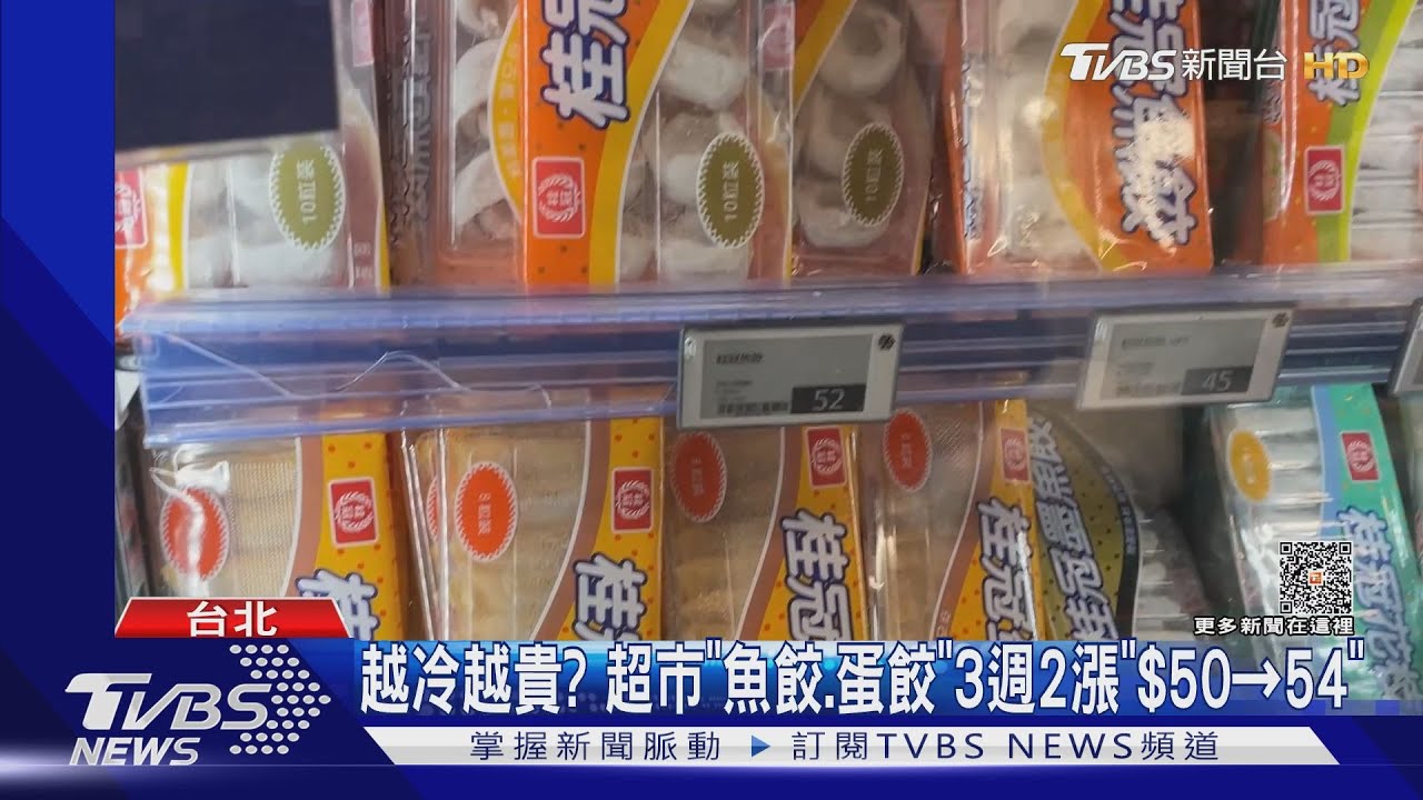越冷越貴? 超市「魚餃.蛋餃」3週2漲「$50→54」