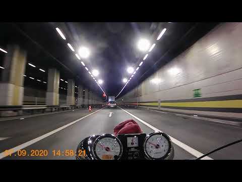 Gotthard-Tunnel, die Einfahrt