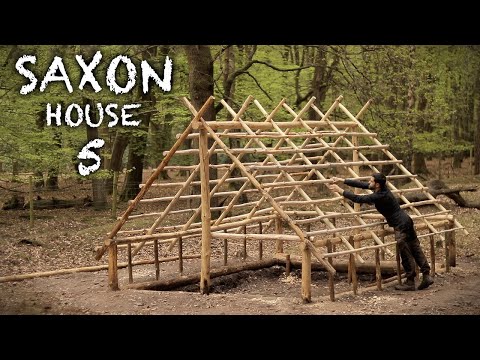 Building a Saxon House (Grubenhaus) with Hand Tools: Bushcraft Project (PART 5)