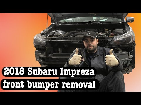 2018 Subaru Impreza front bumper removal