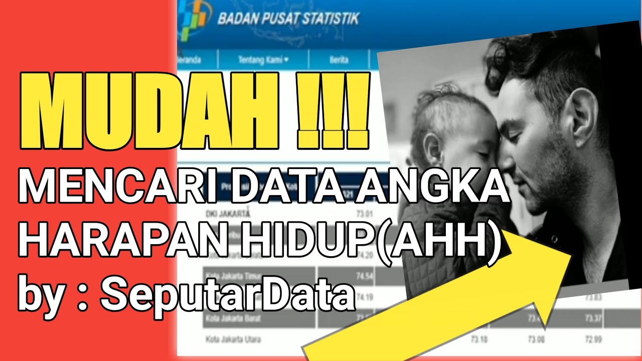 Cara Mudah Mencari Data Angka Harapan Hidup