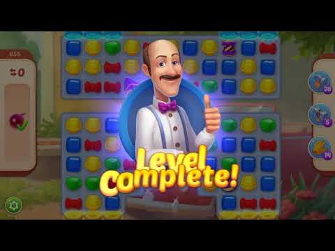 Homescapes Level 855 With No Boosters - Hard Level - Bonus Scene With Austin