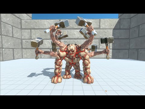 Hammer Lava Golem BossRaid : Animal Revolt Battle Simulator