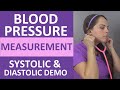 How To Take A Blood Pressure Measurement Systolic And Diastolic Sounds Nursing Clinical Skill