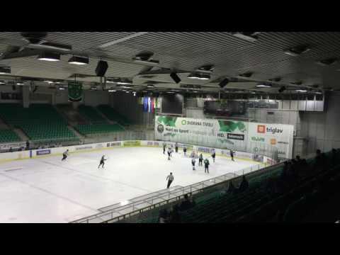 HK Olimpija U-18 gol Stražišar za 4-0 proti HK MK Bled 18-9-16