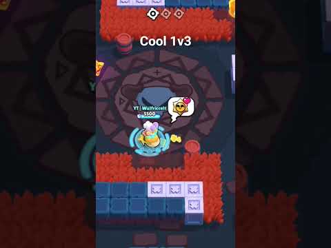 Cool 1v3 in brawlstars #brawlstars #dog