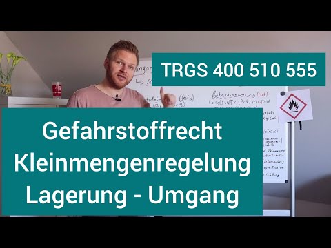 Hazardous Substances Small Quantities Regulation | TRGS 400 510 555 | Operating Instructions | St...
