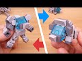 Micro LEGO brick Triceratops dino transformer mech - Tops Ver.2
