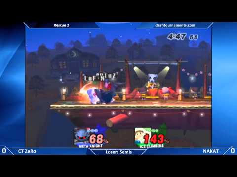 Rescue 2 SSBB Losers Semis - CT ZeRo vs NAKAT