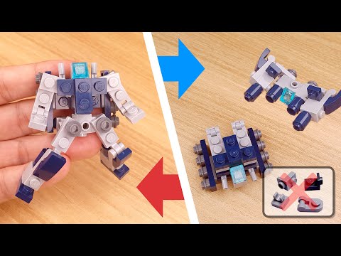 LEGO brick 2 vehicles combiner transformer robot tutorial Blue Snow #LEGO #レゴ合体ロボ #レゴアイデア #레고합체로봇