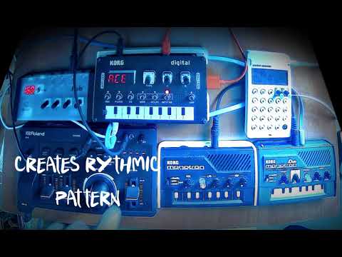Korg Monotrons + Roland E4  - Sound enhancement  and Glitch test -