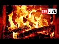 🔥 4K Fireplace Ambience (24/7 NO MUSIC). Fireplace with Burning Logs and Crackling Fire Sounds