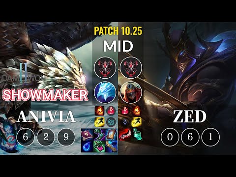 DWG Showmaker Anivia vs Zed Mid - KR Patch 10.25