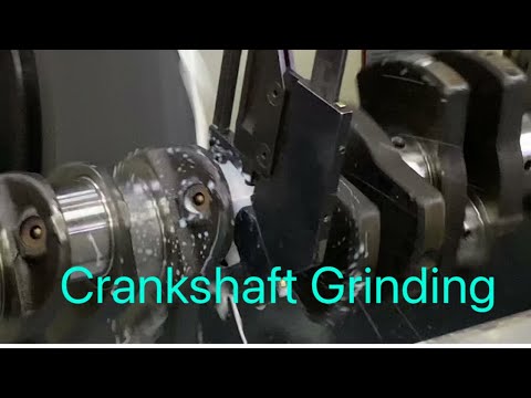 Crankshaft Grinding  of 0.02mm in  Con-Rod journal using birch grinding machine