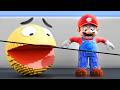 Pacman 3D Vs Giant Pixel Pacman