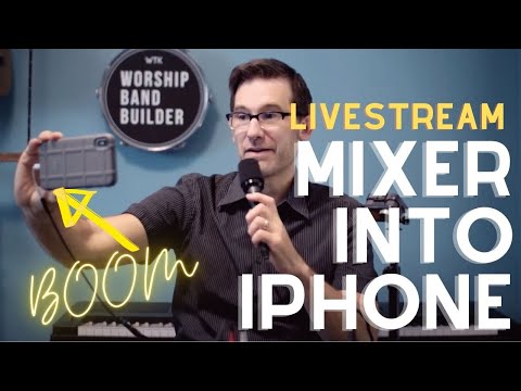Audio Mixer into iPhone or Android for Live Stream - Easy Tutorial
