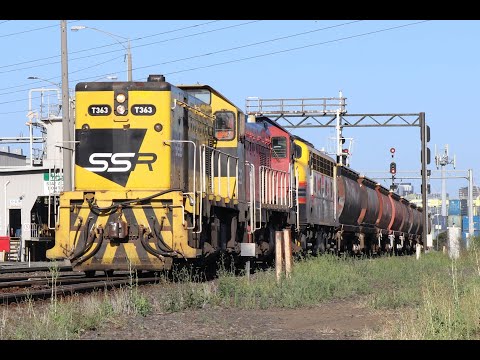 9595 SSR Broad Gauge Grain to Tottenham yard - T363, P18 & B75 - Sims Street Junction - 20/01/2021