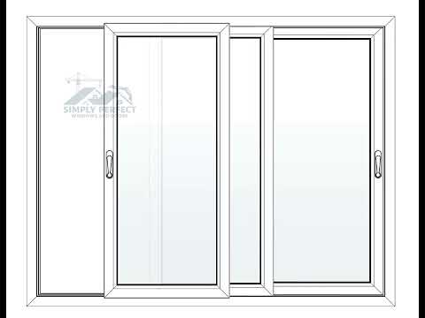 3 Track, 3 Glass Panel Sliding Window-112 Series