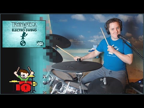 Trainwreck of Electro Swing On Drums and Kazoo! - The8BitDrummer