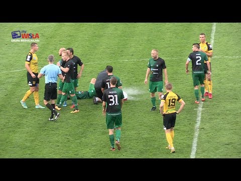 SIARKA TARNOBRZEG - ROW 1964 RYBNIK 0:2 (0:2)   FRAGMENTY MECZU I KOMENTARZE TRENERÓW