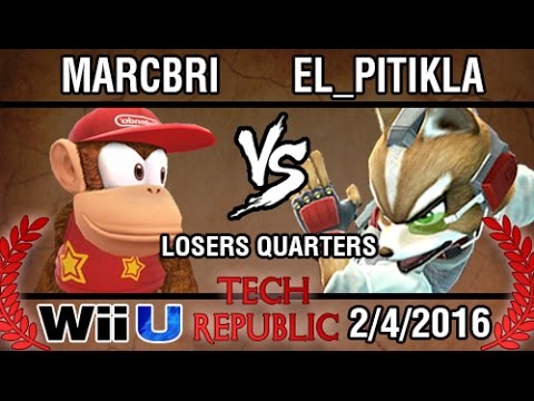 [Tech Republic] Marcbri (Diddy) vs El_Pitikla (Fox) SSB4 Losers Quarters - Top 8
