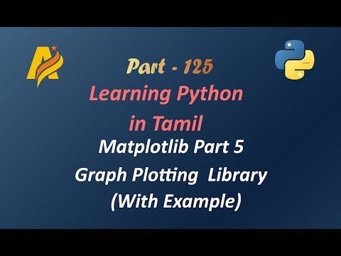 Python Programming In Tamil Matplotlib Visualization Library Part 5 Graph Plotting Library