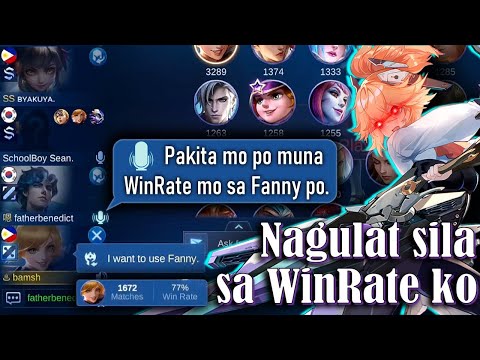 Random players react on my Fanny Solo Rank Win Rate | MLBB