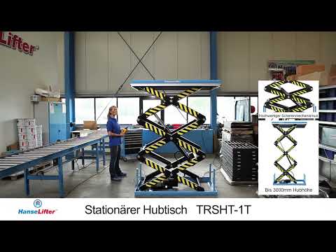 Hanselifter Hubtisch TRSHT 230V-380V Hubhöhe 3000mm Tragkraft bis 2000kg-youtube_img