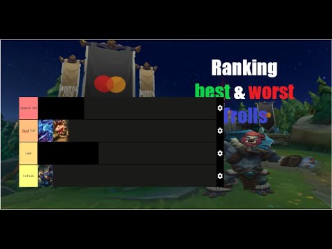 Ranking WORST & BEST Troll Champions!