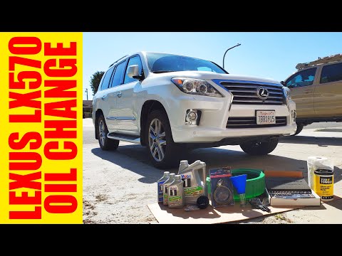 Lexus LX570 / Land Cruiser DIY Oil Change by my 12 year old