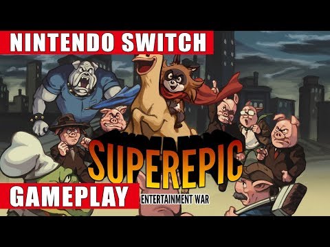 SuperEpic: The Entertainment War Nintendo Switch Gameplay