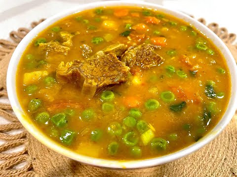 Mom's homemade split pea soup. Food for the soul.