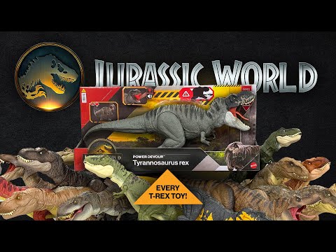 EVERY REX TOY! Jurassic World Rebirth Power Devour T-Rex 4K Comparison Review / CollectJurassic.com
