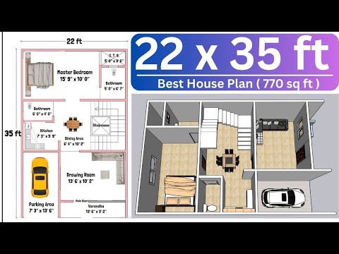 15x30 House Design 15x30 House Plan 15x30 ghar ka naksha 15x30 house plan 3d 3D house Plans