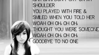 Christina Grimmie Liar Liar Lyrics :(