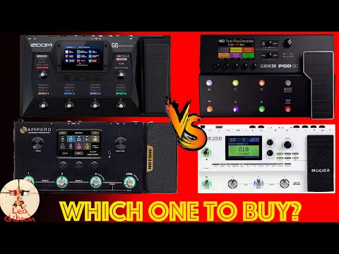 Zoom G6 vs POD GO vs Mooer GE 250 vs Ampero: which one to buy? (with very detailed comparison chart)