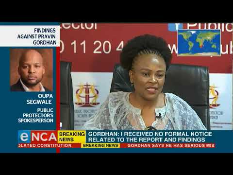 Public Protector's office speaks on Mkhwebane's findings