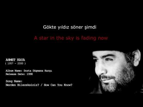Ahmet Kaya - How Can You Know? / Nereden Bileceksiniz [Lyrics with English Subtitles]