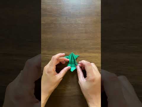 🐸 Origami Frog: Leap into Paper Folding Fun! 🌟#origami #tutorial