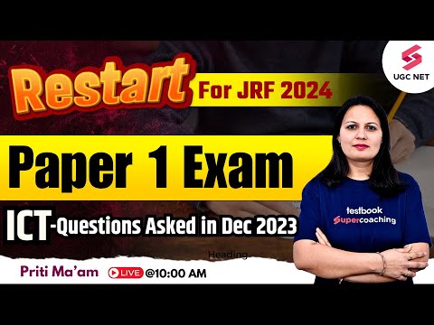 UGC NET Paper 1 | UGC NET 2024 Paper 1 ICT - PYQ Dec 2023 and Concepts | Priti Ma'am