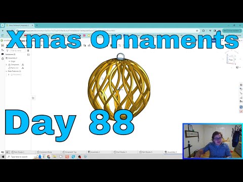 Xmas Ornament - Day 88 of 100 OnShape Journey