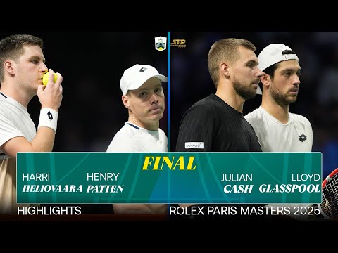 Heliovaara/Patten vs Cash/Glasspool Final Highlights | Rolex Paris Masters