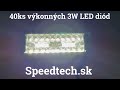 LED rampa - 40 x 3W LED OSRAM / 10-30V / 12000lm / ECE R10 (170x80x62mm) - Video Youtube