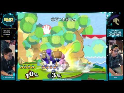Collegiate Colosseum - Singles LQF: TG | Devastation vs ARMY - SSBM