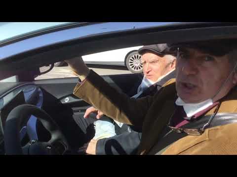 In giro per Impruneta(Fi) con l’amico Sergio Forconi su Fiat 500 Cabrio Elettrica