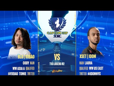 CAPCOM CUP IX SFV - BLG | VXBAO(CODY/URIEN) VS XSET | IDOM(LAURA) - Top 16 - LOSERS BRACKET